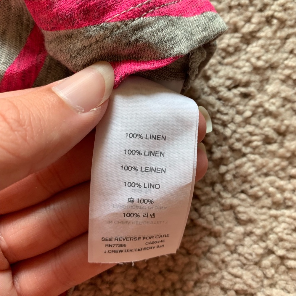 Linen J Crew tee - Picture 3 of 3